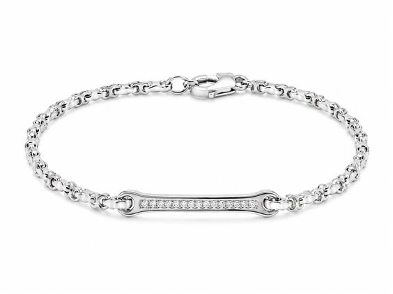 Pulsera Zancan Hombre in Oro Diamante 0.08 Ct EB263B - EB263B